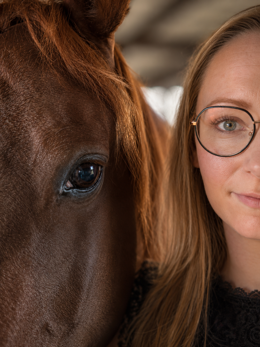 Stephanie met haar paard